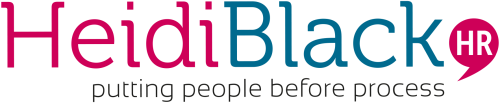 Heidi Black HR logo with strapline - putting people before process